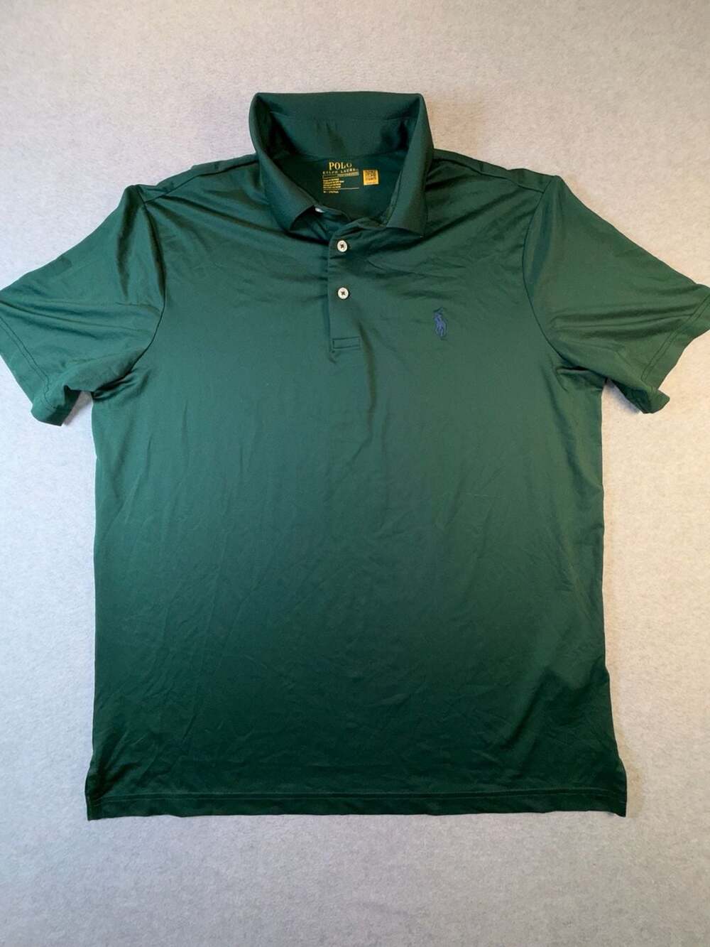 Polo Ralph Lauren Performance Green Short Sleeve Polo Shirt Men's Size M